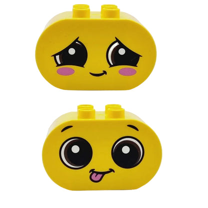 lego duplo bausteinjäger bedruckt 4198pb50 gesicht beschämt scham fröhlich lustig einzeln einzelteile mensch kopf