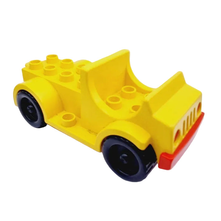 lego duplo auto pkw klein einzeln einzelteile bausteinjäger 4575c01 oldtimer alt gelb rot 
