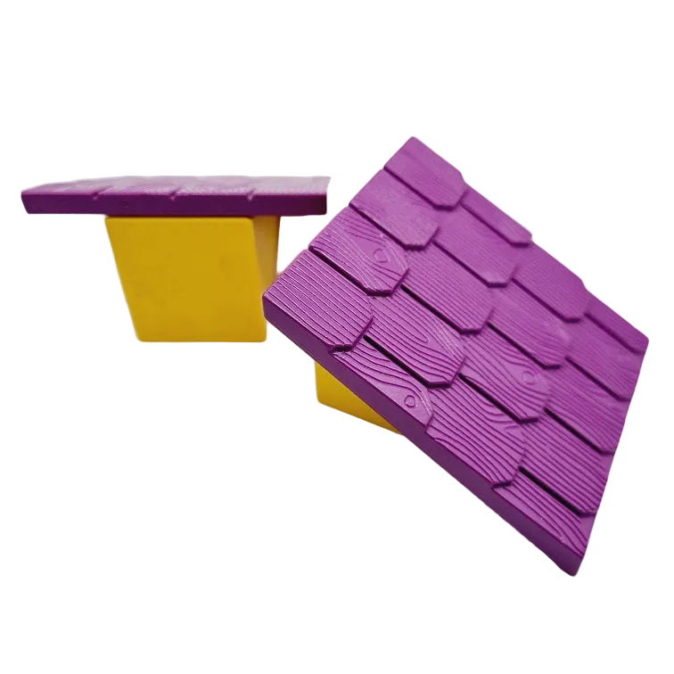 lego duplo dach hausdach 4860c04 dach breit dachziegel lila gelb