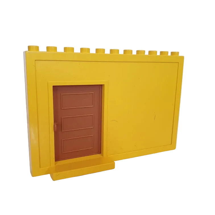 lego duplo wand haus 4901c01 schiebetür braun gelb 11x1 