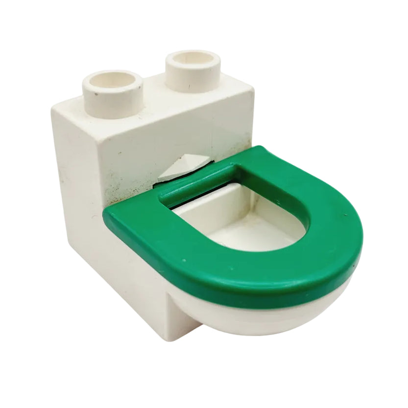 lego duplo toilette klo wc klobrille 4911c04 grün weiß bad badezimmer