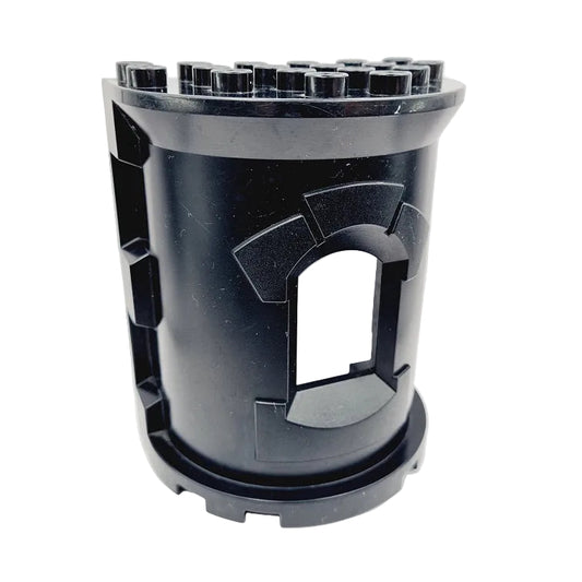 lego duplo turm ritterburg schloss schwarz fenster rund halbrund 52024