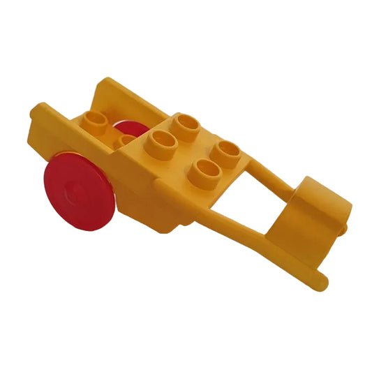 lego duplo kutsche ponykutsche einzeln einzelteile bausteinjäger 6373c01 gelb rot