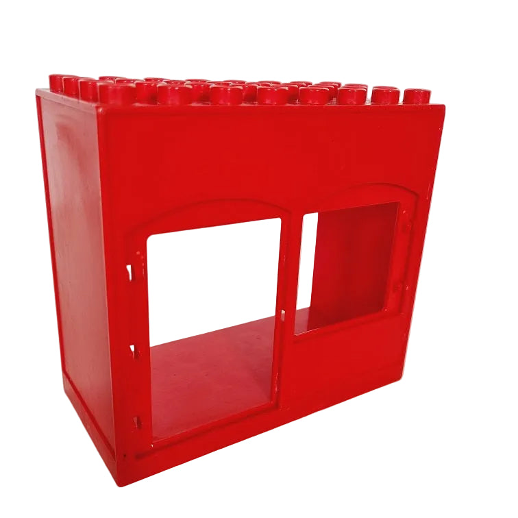 lego duplo haus gebäude 6431 8x4 rot fenster tür 