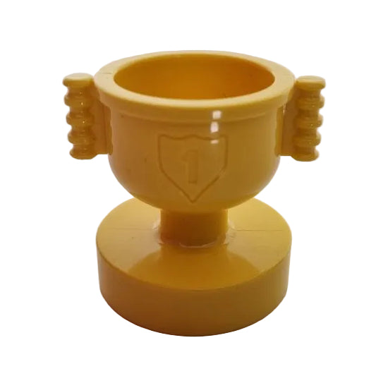 lego duplo autorennen racing einzeln rennbahn bausteinjäger 73241 pokal trophäe gelb gewinner sieger cup eins 1