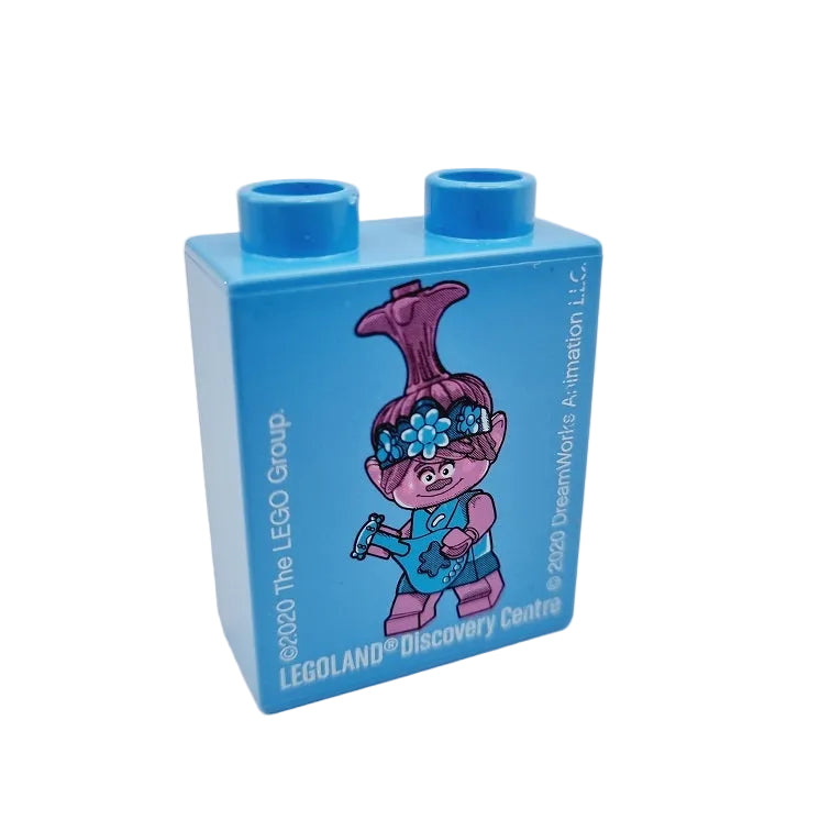lego duplo bedruckt motivstein 76371pb215 legoland discovery centre trollz hellblau 2x1x2 2020 figur