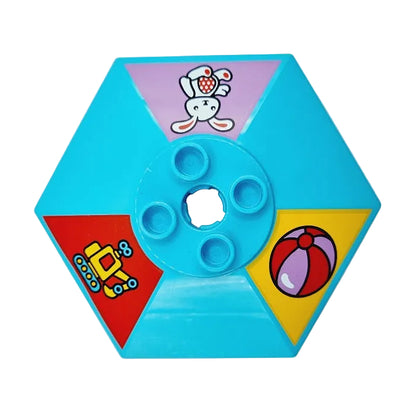 lego duplo schirm sonnenschwirm regenschirm einzeln einzelteile bausteinjäger 92002pb01 groß 2x2 noppen spielzeug bedruckt ball bagger
