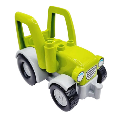 lego duplo traktor trecker trekker einzelnm einzeln fahrzeuge bausteinjäger 2014 hellgrün hellgrau neu 