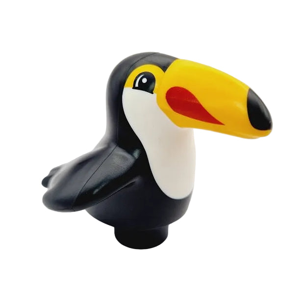 lego duplo tier tiere einzeln einzelteile bausteinjäger vogel vögel bb0917pb02tukan schwarz weiß schnabel gelb dschungel selten