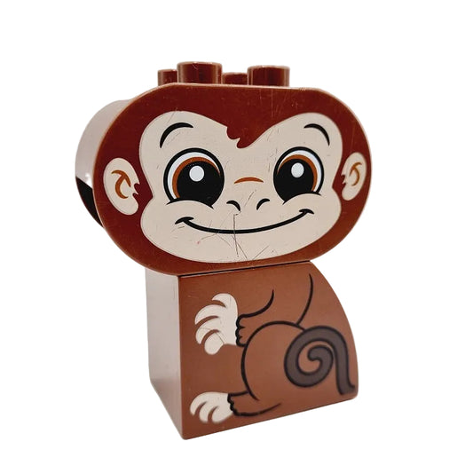 lego duplo bausteinjäger affe tier einzeln zusammengebaut 2-teilig