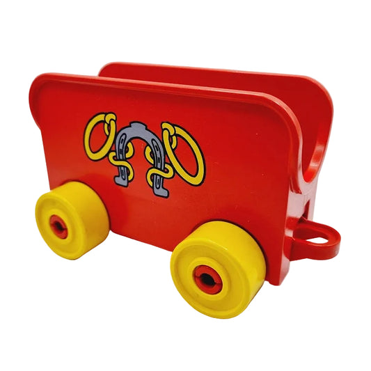 lego duplo tieranhänger einzeln bausteinjäger pferdeanhänger rot gelb alt dupcarbody07 4883c01