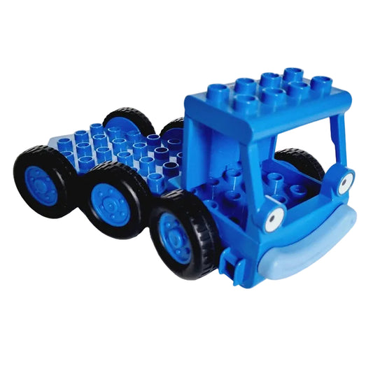 lego duplo bob der baumeister baustellenfahrzeuge einzeln baustelle autos bausteinjäger heppo kran blau gesicht mund augen