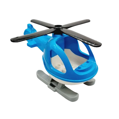 lego duplo hubschrauber helikopter einzeln einzelteile bausteinjäger neu blau mittelblau 
