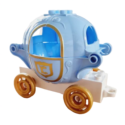 lego duplo disney einzelteile bausteinjäger kutsche cinderella princess hellblau gold weiß 4-teilig 