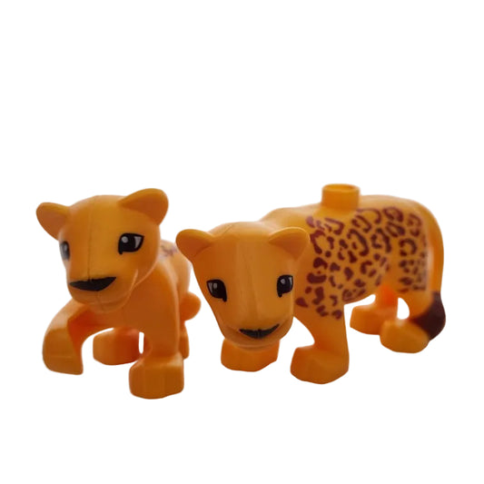 lego duplo tiere einzeln einzelteile leopard jaguar