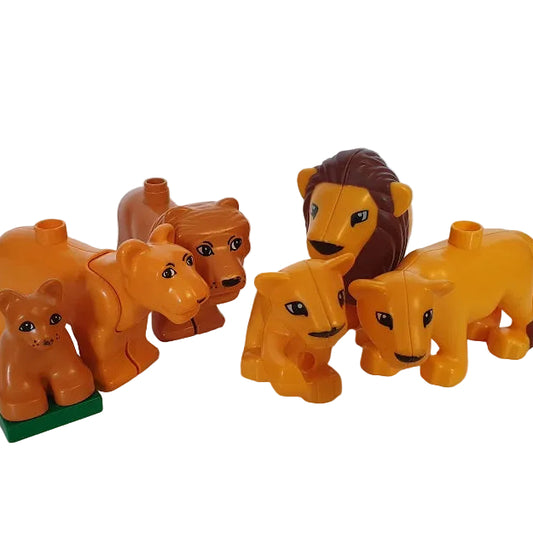 lego duplo löwen familie