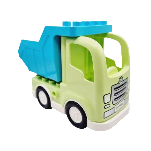 lego duplo müllauto müllwagen müllabfuhr recycling einzeln bausteinjäger 2023 neu lindgrün azur kipper