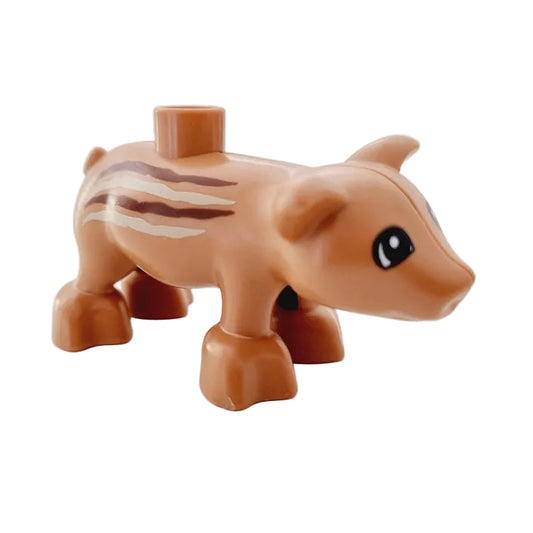 lego duplo wildschwein frischling schwein bran streifen pig03pb02
